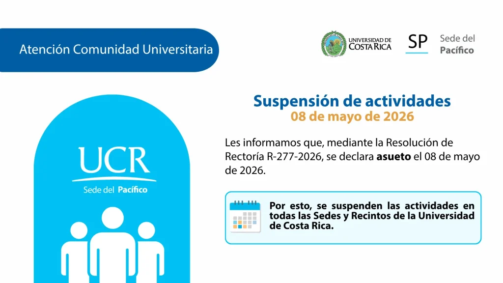 Suspensión de actividades - 8 de mayo 2026