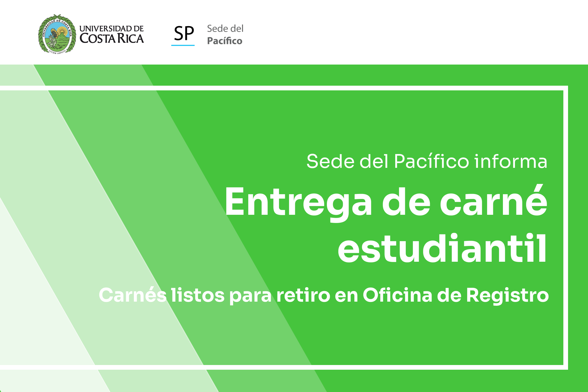 Retiro de carné estudiantil
