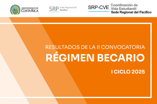 Resultados II convocatoria régimen becario I ciclo 2025